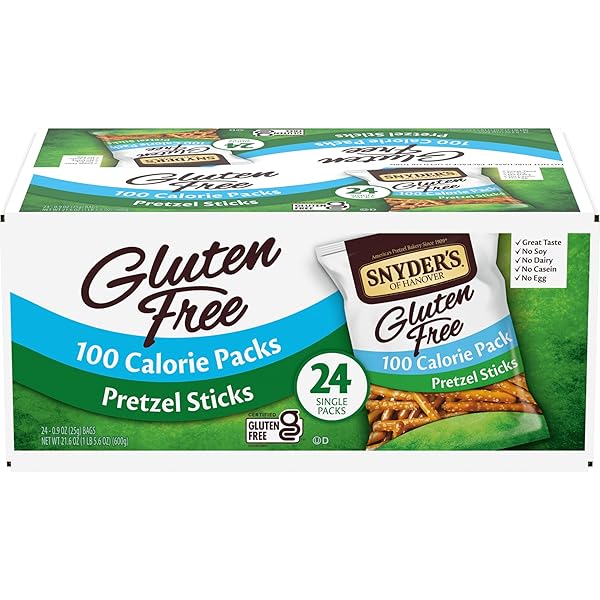 SNYDER’S OF HANOVER GLUTEN FREE PRETZEL STICKS, 100...