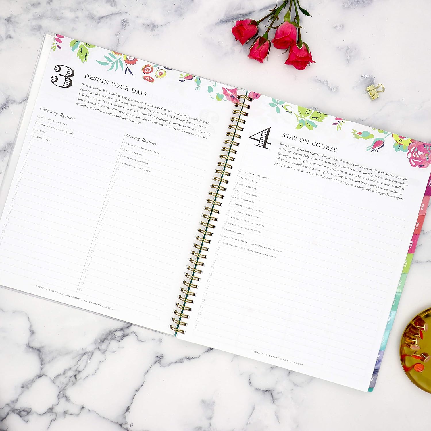 Day Designer for Blue Sky 2020-2021 Academic Year Weekly & Monthly Planner, Flexible Cover, Twin-Wire Binding, 8.5" x 11", Peyton White : Office Products