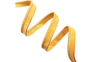 IDONGCAI Piping Trim Bias Tape with Cord 0.5inch Edge Trim for Sewing Home Decor 5 Yards Golden