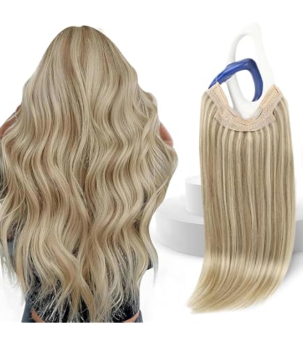 Amazon.com : Invisible Wire Hair Extensions with Transparent  display picture 2
