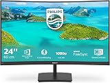 Philips 241E1SCA 24 Inch Curved FHD Monitor 75Hz VA FreeSync Speakers view 2