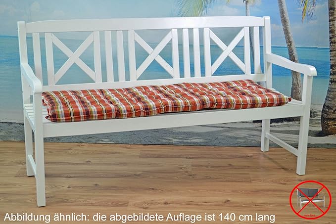 Bankauflagen 110 x 47 x 7 cm Miami 10480-300 in terra - Auflage ohne Bank
