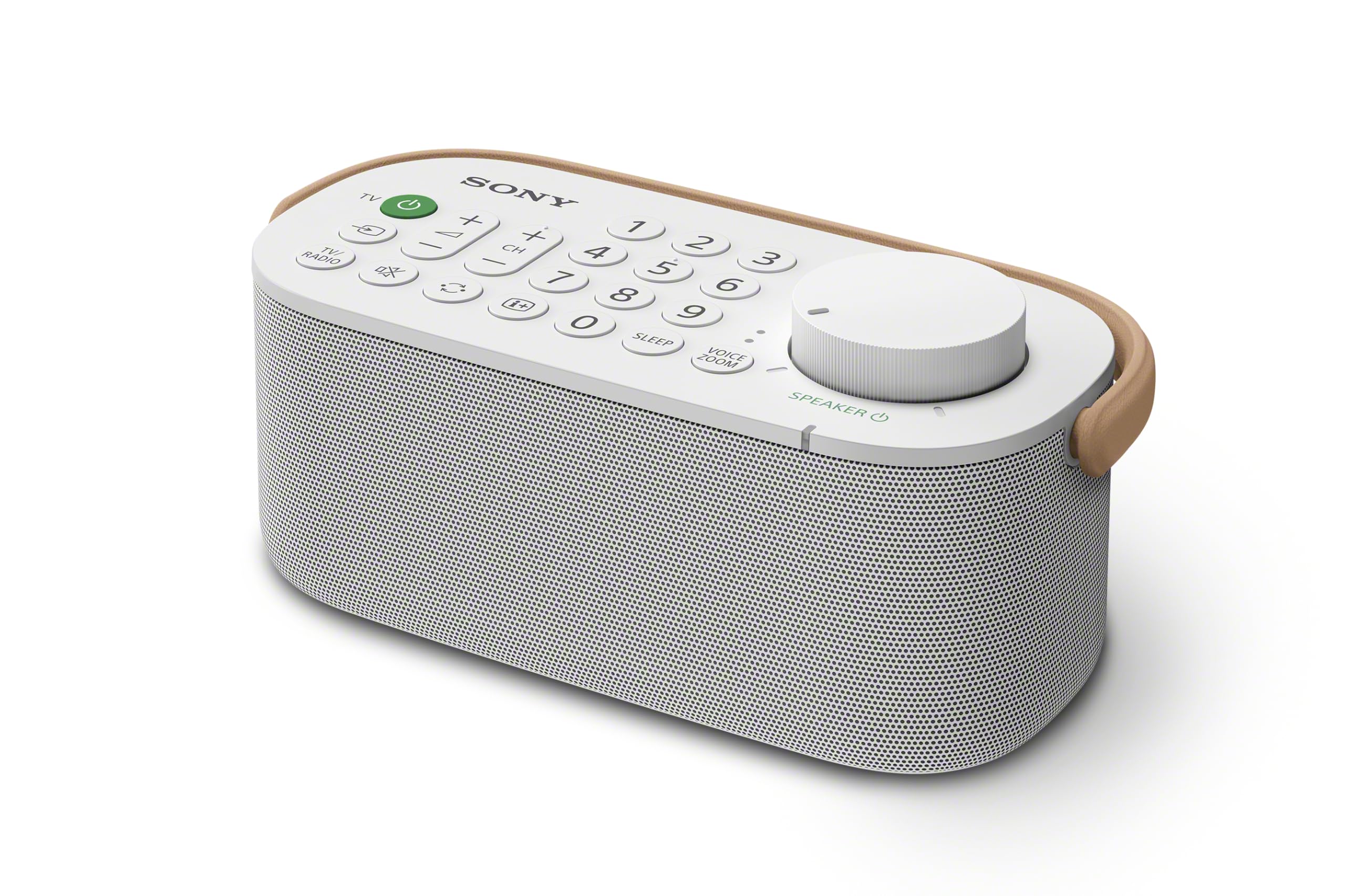 Sony Wireless Handy TV Speaker for Hard of Hearing and Seniors - White (SRSLSR200.CE7) One Size