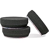 Griot's Garage 3" Black Foam Finishing Pads for Car Polishing and Detailing, Buffing Pads for Paint Correction and Sealant Application, 11274, Set of 3
