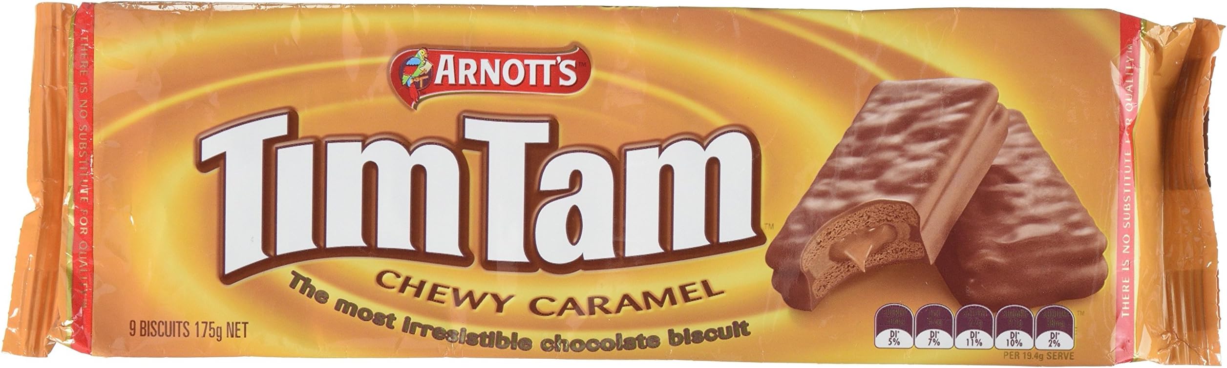TimTams Arnott's Caramel Biscuits, 175 g