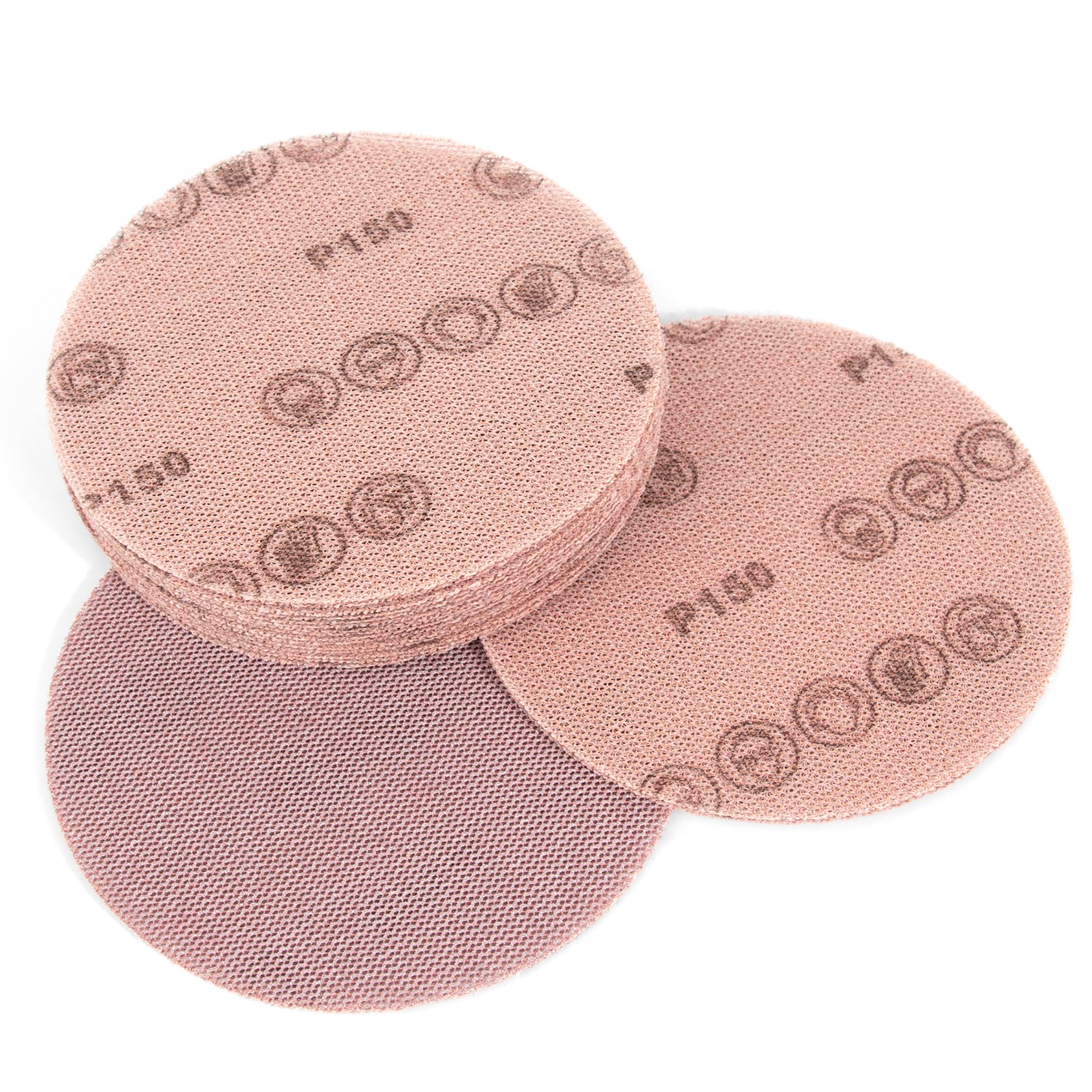Kcmell 125mm Mesh Sanding Discs 150 Grit, 20Pcs 5 Inch Hook & Loop Sanding Pads, Dust Free Mesh Sanding Discs Pads Anti-Blocking Orbital Sander Discs Sandpaper for Grinding Polishing Car Wood Floor