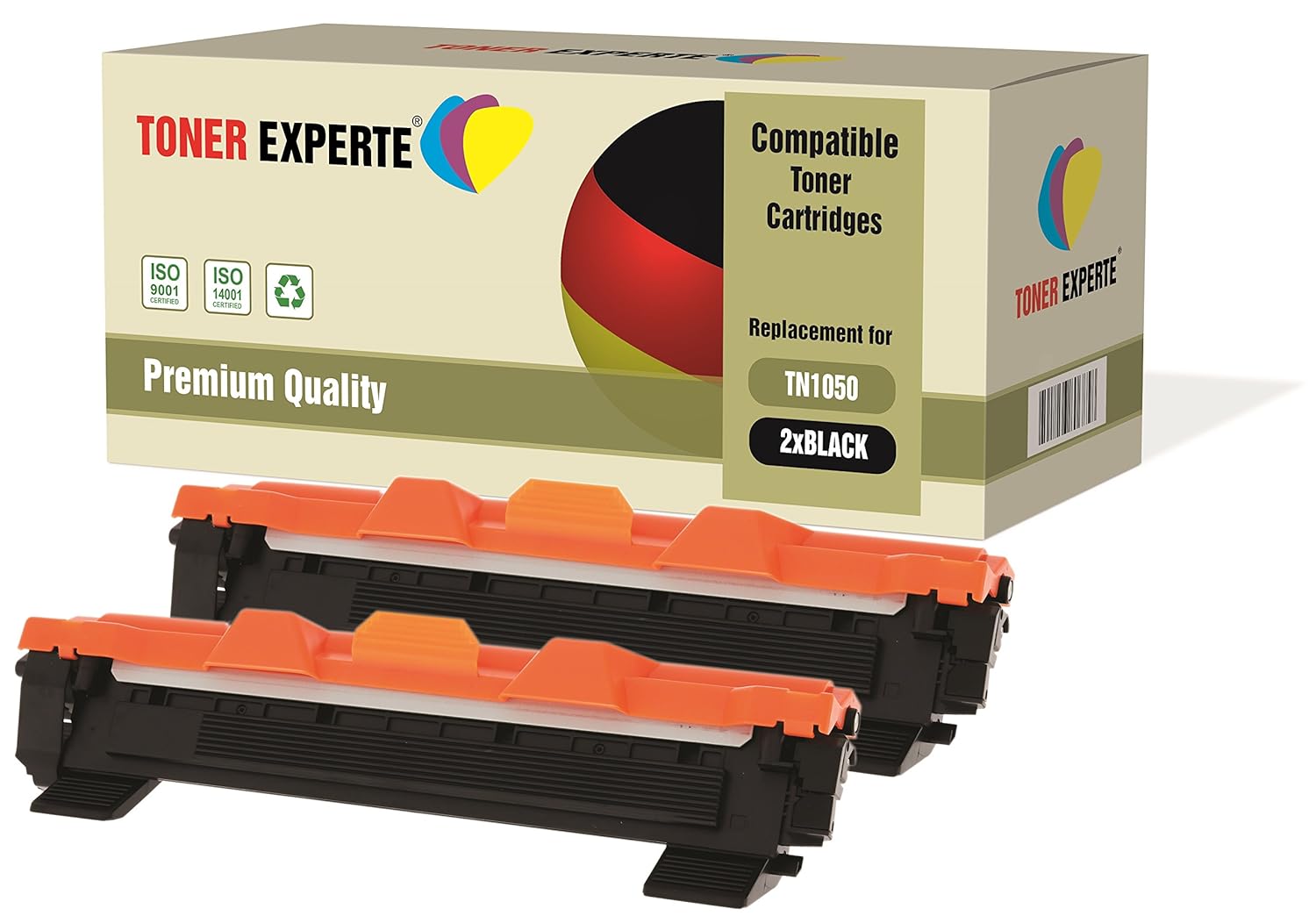 TONER EXPERTE® Compatible TN1050 Cartucho de Tóner Láser para Brother
