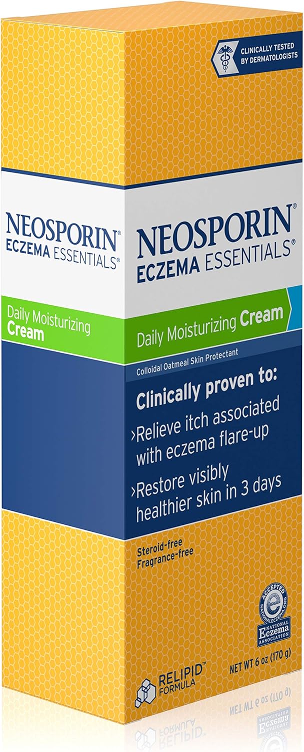 Neosporin Eczema Essentials Daily Moisturizing Cream, 6 Oz: Health & Personal Care