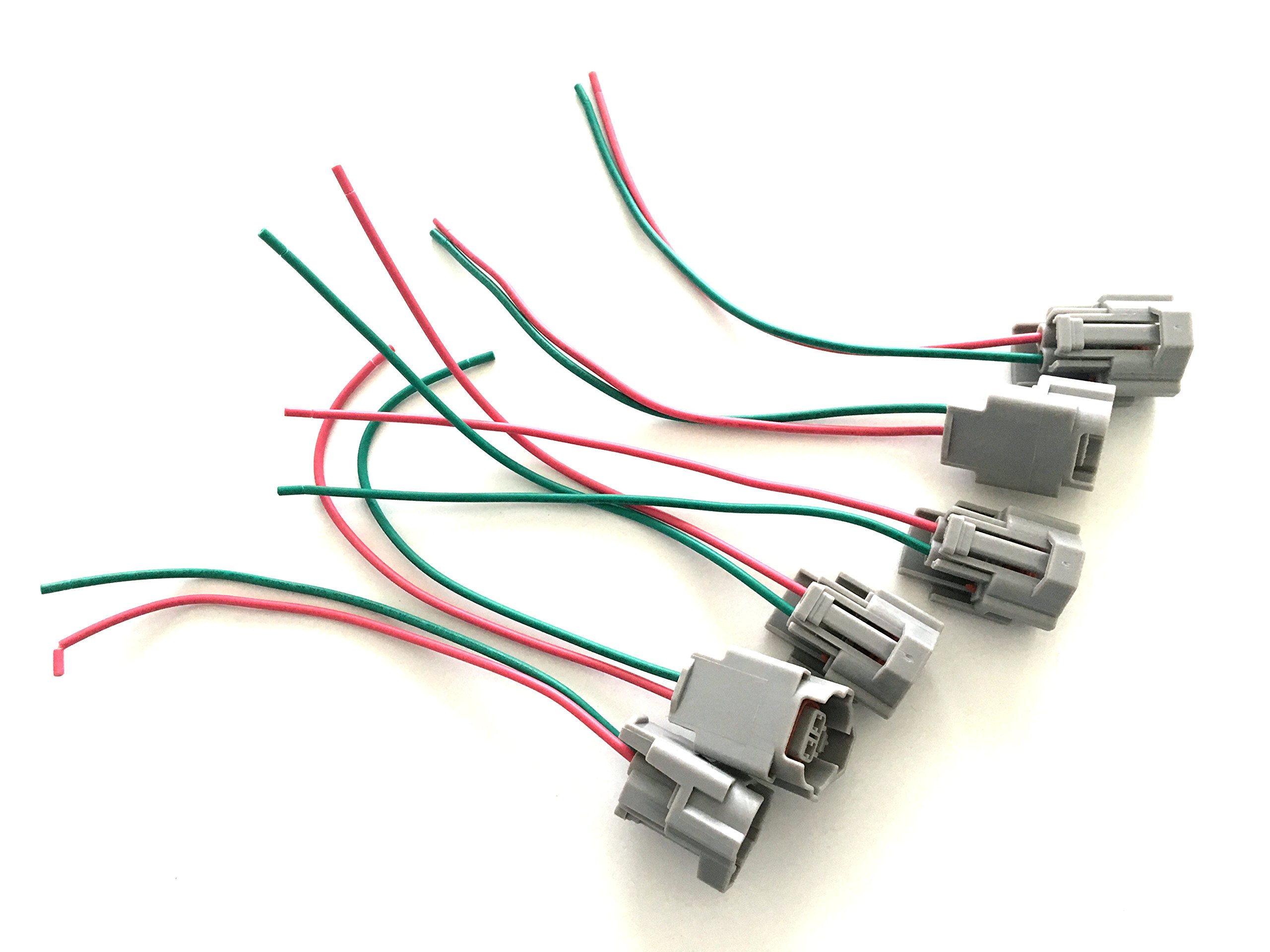 6Denso High Impedance Female Fuel Injector Connector Electrical Plug