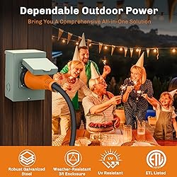 WELLUCK 50 Amp Generator Inlet Box - NEMA SS2-50P