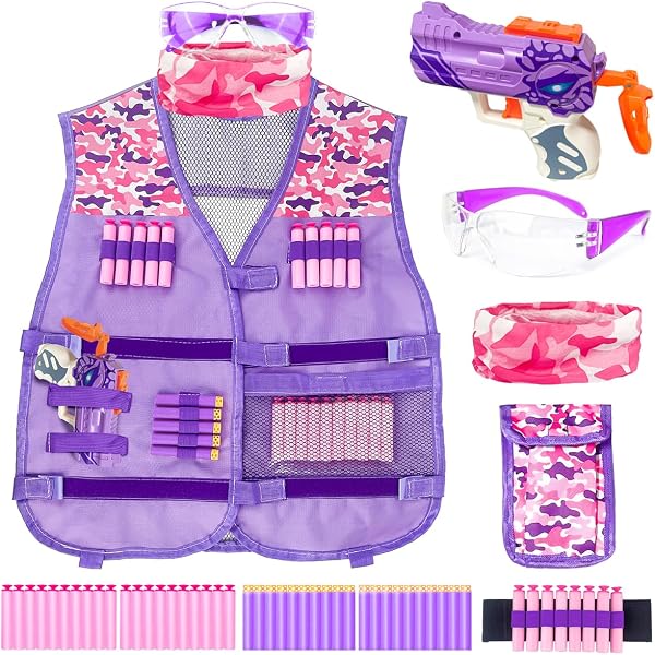 Amazon.com: Kids Tactical Vest Kit for Nerf-Tactical Guns Vest Set