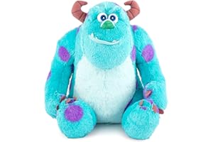 JAY FRANCO Disney Pixar Monsters Inc James Sullivan Pillow Buddy - Super Soft Polyester Microfiber, 14 inches (Official Disney Pixar Product)