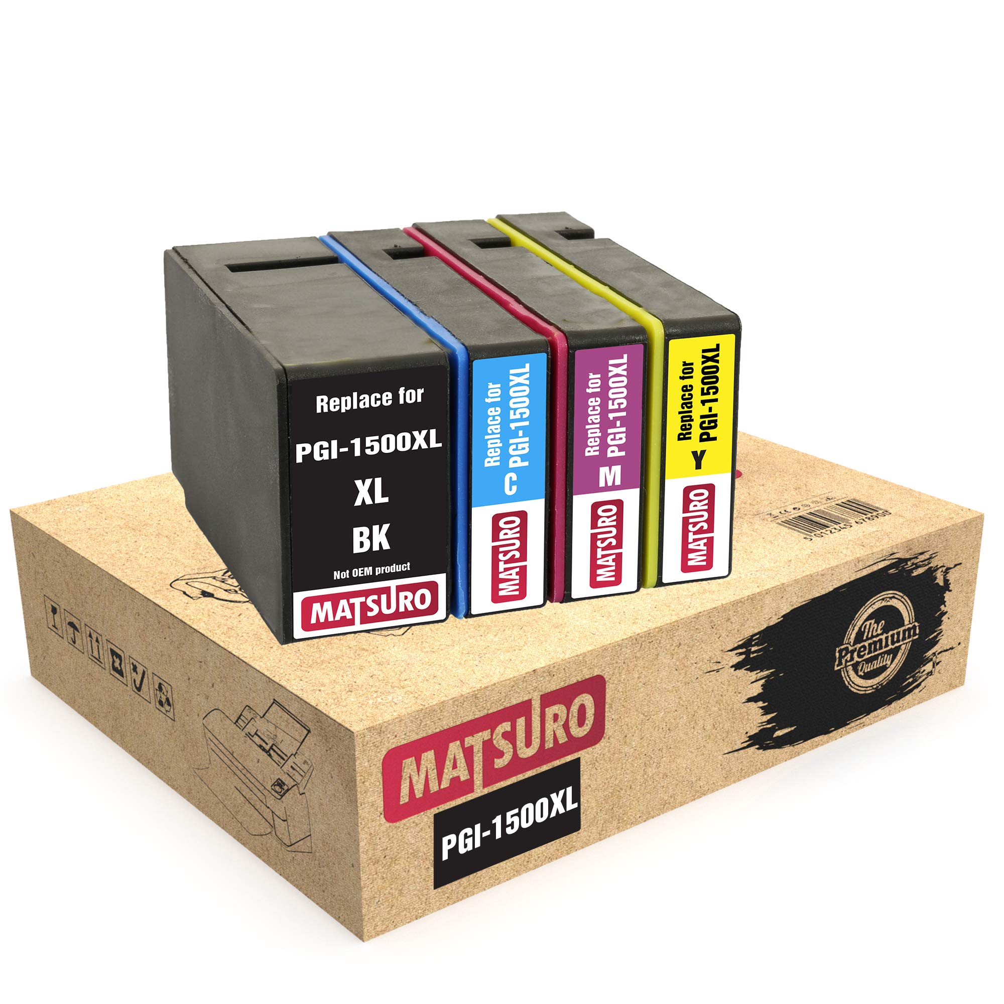 Matsuro Original | Compatible Ink Cartridges Replacement for CANON PGI-1500XL PGI1500 XL (1 SET)