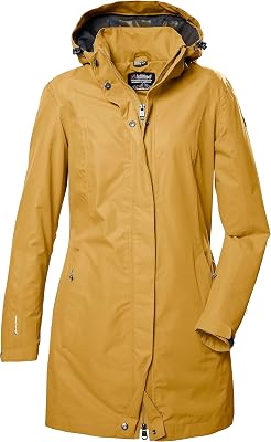 Mujer Chaqueta funcional/chaqueta de exterior con capucha desmontable KOS 44 WMN PRK, dark yellow, 36, 41284-000