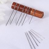 TOYMIS 30pcs Large Eye Sewing Needles Tapestry Embroidery Wood Case 6 Sizes view 4