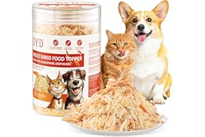 3.5 OZ Raw Antarctic Krill Freeze Dried Egg Yolk & Chicken Cat & Dog Food Toppers High Protein Food Toppers Skin & Coat Suppo