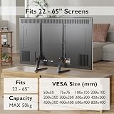 BONTEC Universal Table Desk Pedestal TV Stand 22-65" VESA 50x50-800x400mm view 6