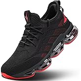 Pozvnn Mens Running Shoes Air Cushion Slip on Walking Tennis Sneakers Fashion Casual Breathable Trail Sport Gym