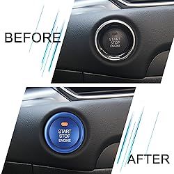 TOMALL Aluminum Engine Start Stop Push Button Cover