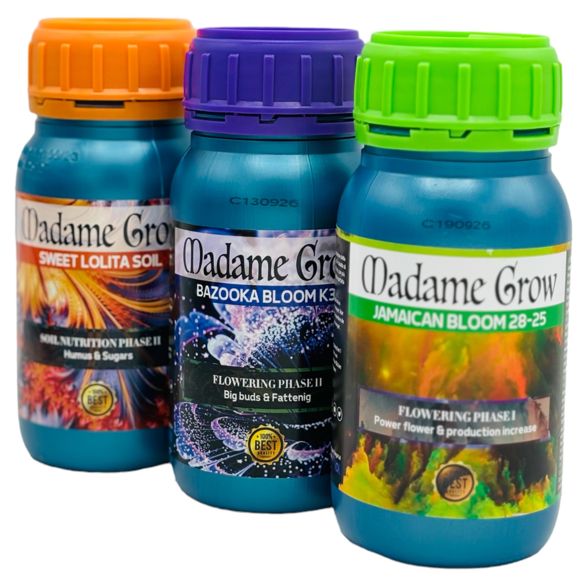 MADAME GROW - Organic Flowering Fertilizer - KIT RED ANVIL MG - 3PACK - 3x250ml