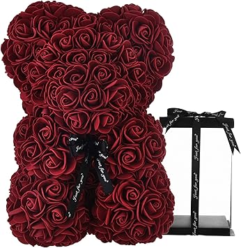 rose bear real roses