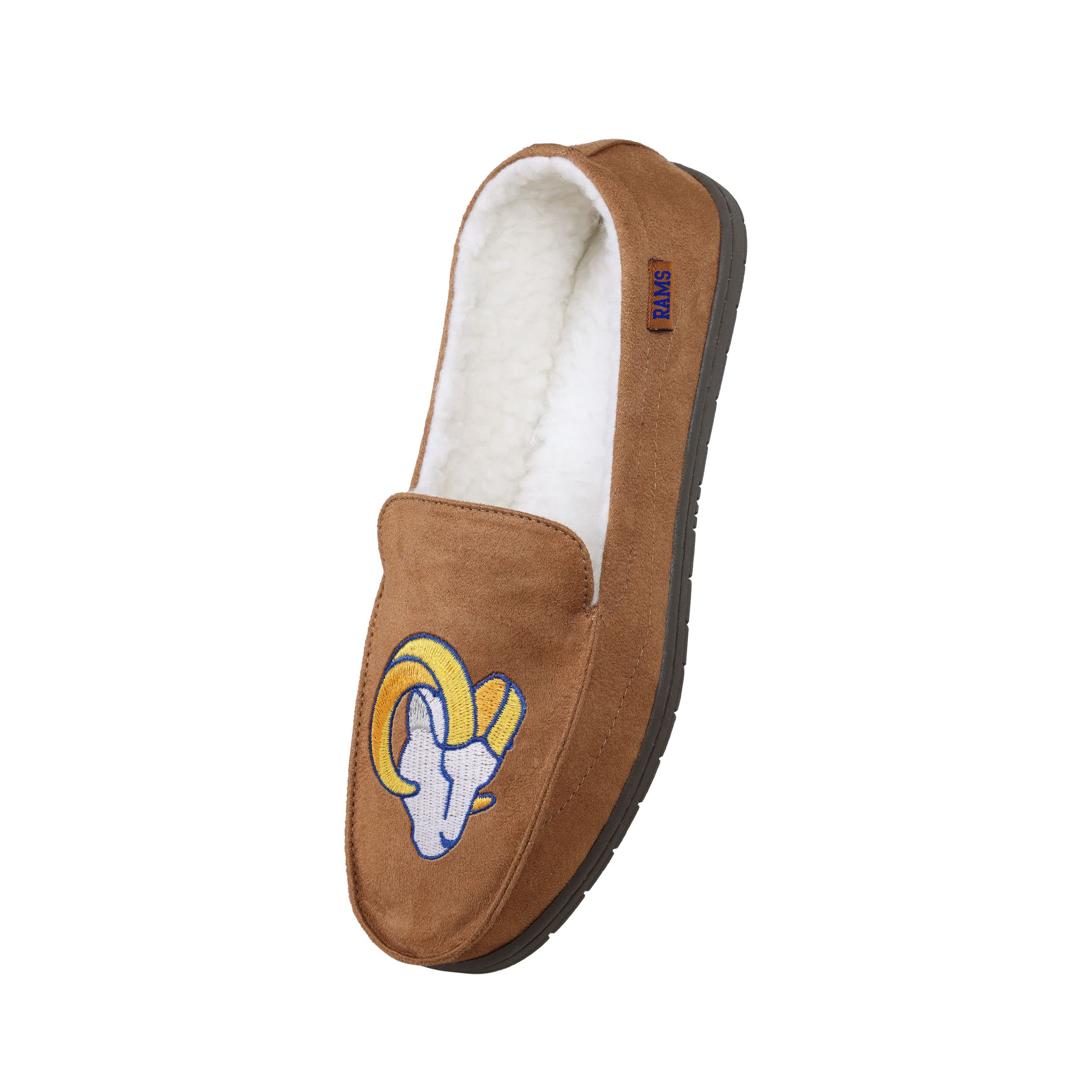 FOCO Los Angeles Rams NFL Mens Exclusive Beige Moccasin - XL