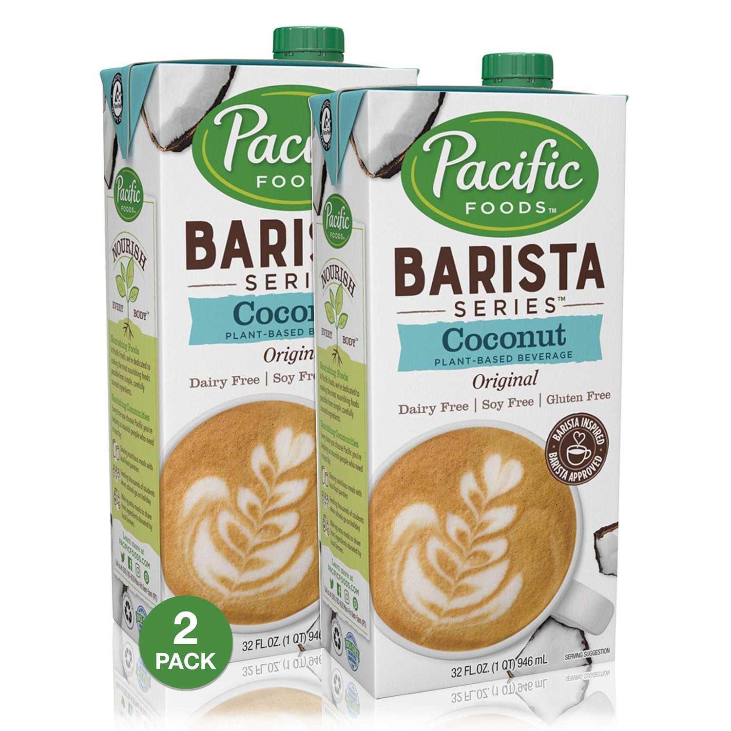 Pacific Foods Barista Series Coconut Milk, 32 Ounce (Pack of 2) Amazon