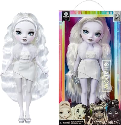 Rainbow High Shadow High Heather Grayson 28cm Doll Black White Hair Outfit