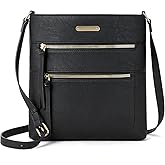 BOSTANTEN Crossbody Purses for Women Medium Shoulder Bag Quilted Handbags with Zipper Pocket