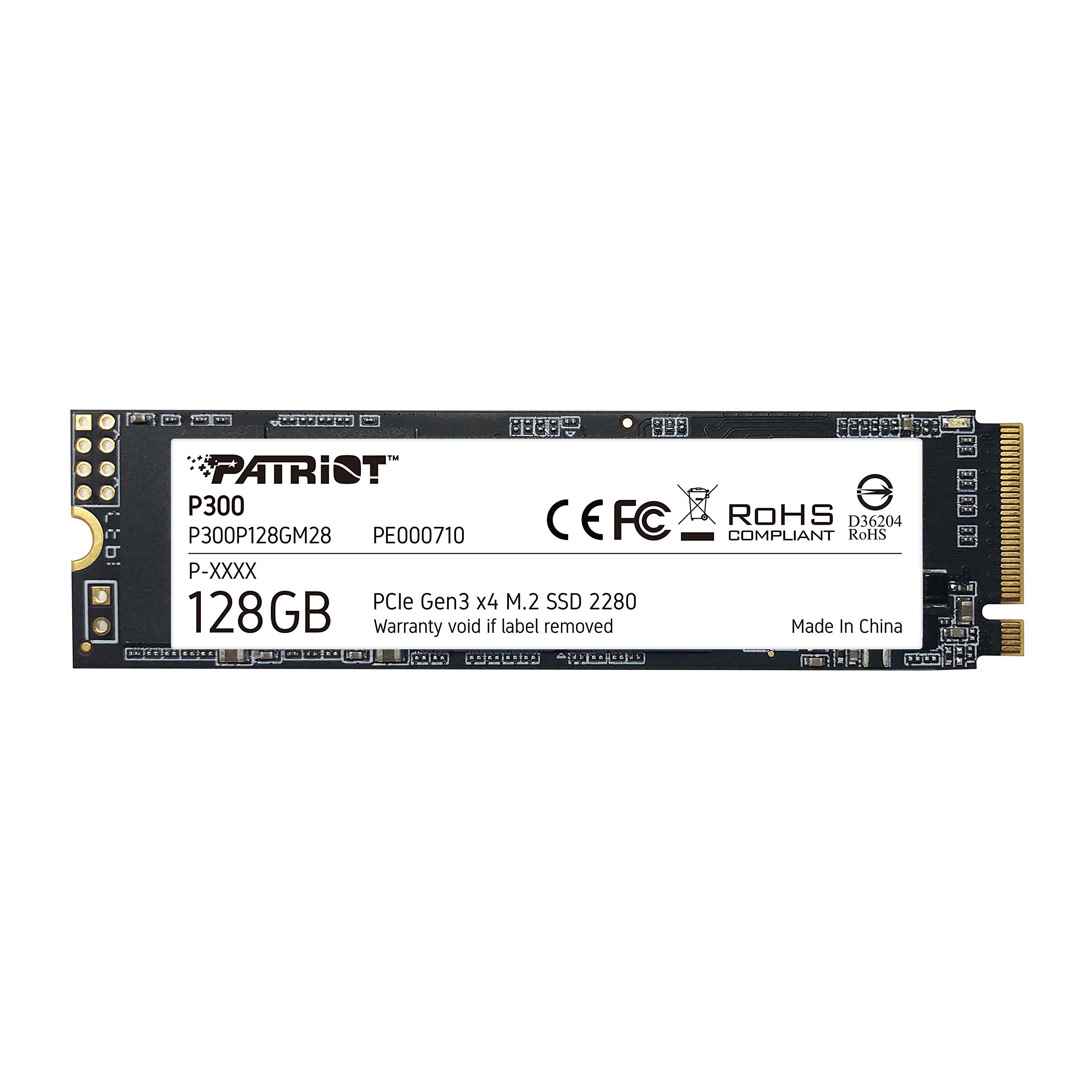 Patriot P300 M.2 PCIe Gen 3 x4 128GB Low-Power Consumption SSD - P300P128GM28