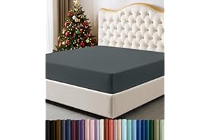 Utopia Bedding Queen Fitted Sheet - Bottom Sheet - Deep Pocket - Soft Microfiber - Shrinkage and Fade Resistant - Easy Care -1 Fitted Sheet Only (Grey)