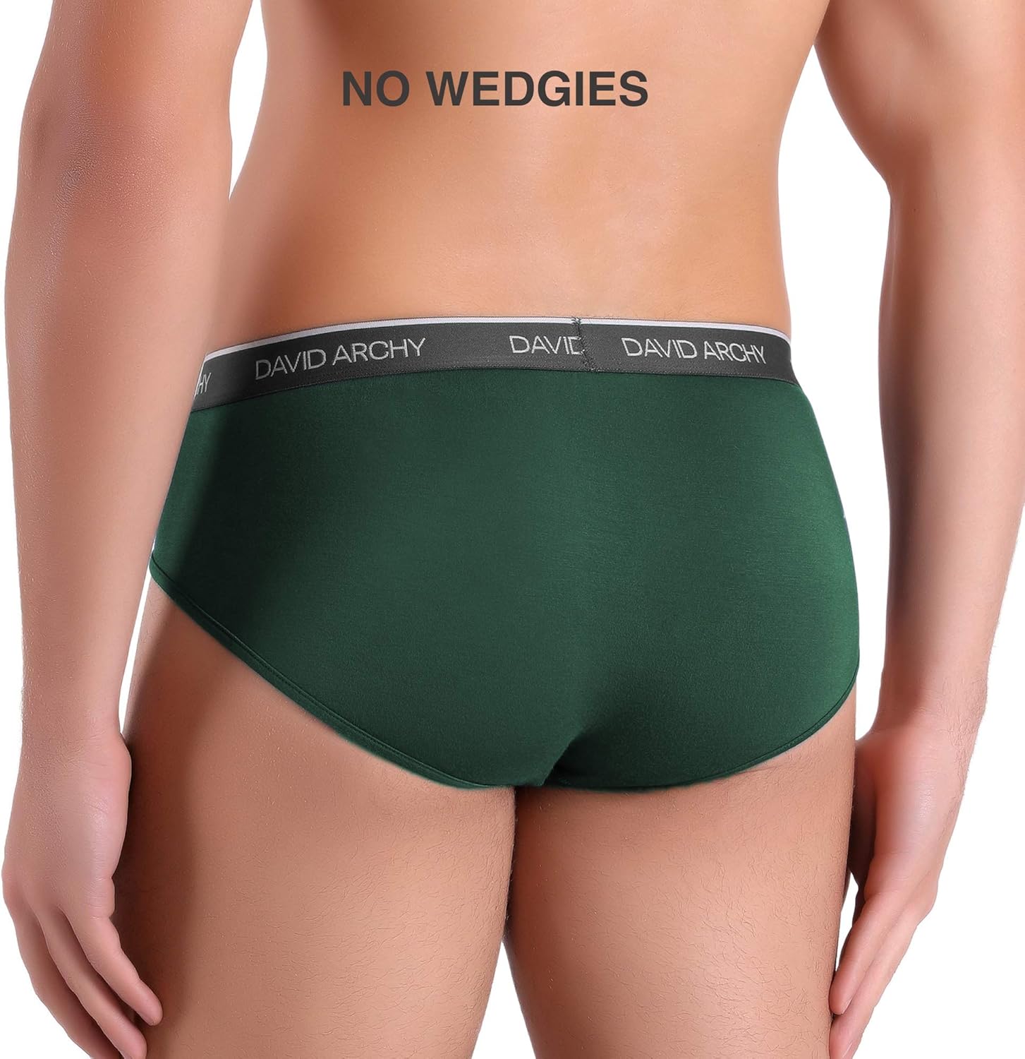 DAVID ARCHY Men's Underwear Bamboo Rayon Breathable Ultra Soft Comfort Lightweight Pouch Briefs in 4 Pack at  Men’s Clothing store