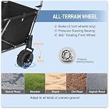 REDCAMP Folding Dog Trolley Cart 134L Heavy Duty Extendable Wagon view 6