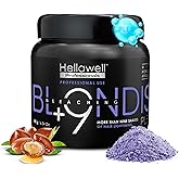 Hellawell Professionals BLONDISH PLEX + 9 Hair Bleaching Powder, Plex Hair Bleach, Highlights, Hair Lightener, Lightens more than 9 Tones, 180gr, 6.34 oz