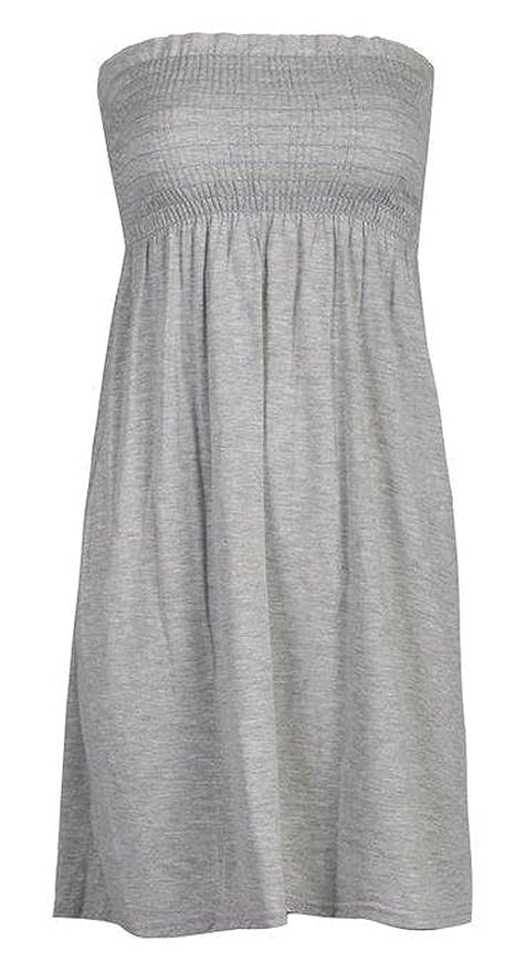 mix_lot Frauen-Scher boobtube Bandeau-trägerlose/ärmelloses Top Klar Damen sexy Sommer-Strand-Kleid oben klein mittel plus si