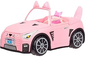 Na! Na! Na! Surprise Soft Plush Convertible, Pink Doll Vehicle, Doll Car, Kitty Car