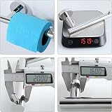 Sayayo Chrome Toilet Roll Holder SUS304 Wall Mounted Loo Tissue Bar EGYT6130-C view 7