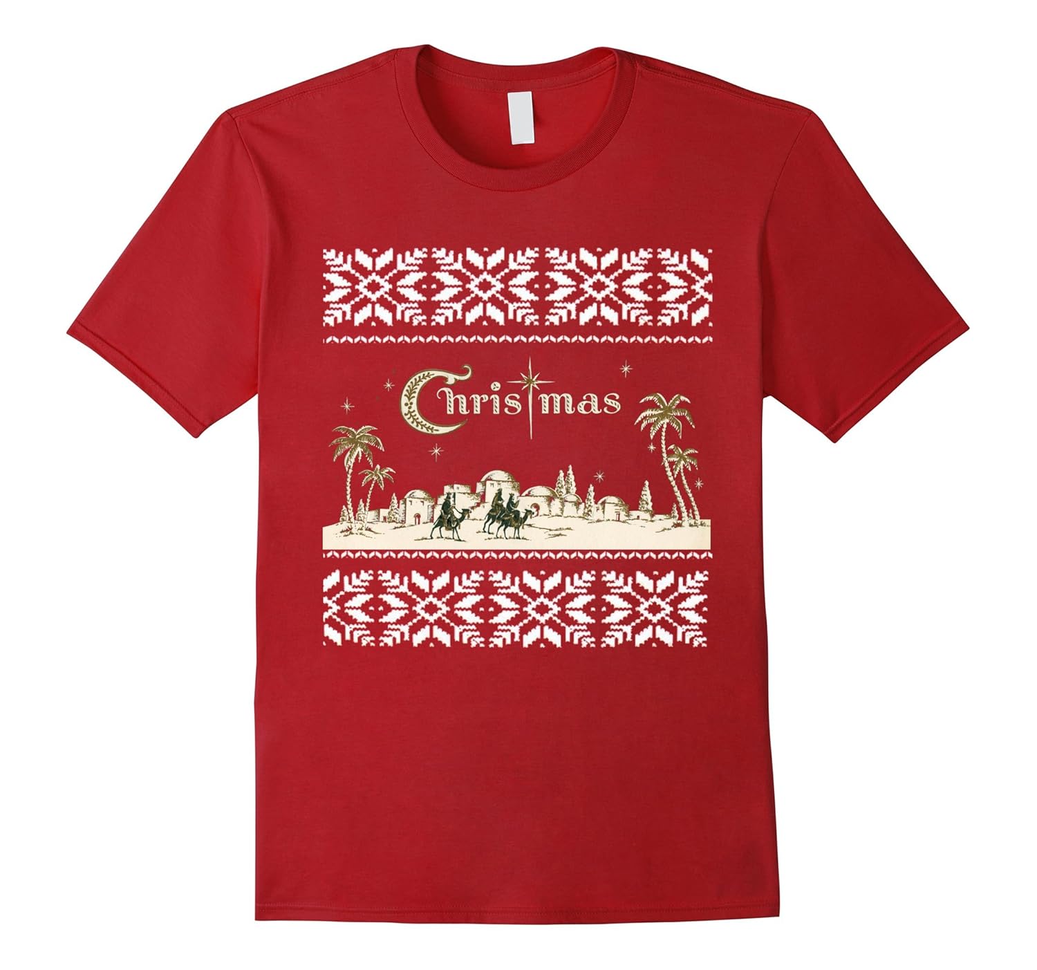 Retro Religious Christian Christmas Nativity Scene T Shirts-ANZ