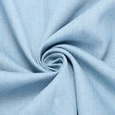 MECCANIXITY 10OZ Denim Fabric, 65 Inch Stretch Cotton Denim Material 2 Yard by The Yard for Sewing Quilting Clothes Fabric DIY Craft,Sky Blue