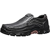 CAMEL CROWN Mens Loafers Slip On Loafer Leather Casual Walking Shoes Comfortable for Work Office Dress Outdoor