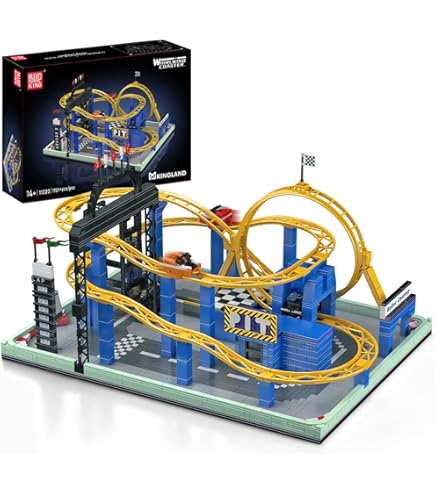 Amazon.com: Mould King 11019 Roller Coaster Swing Ride