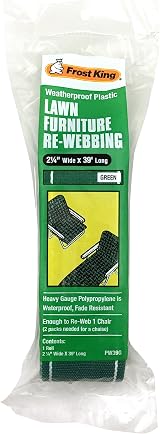 Frost King 2-1/4" Wide Green Polypropylene Lawn Furniture Re-Webbing 39ft view 5