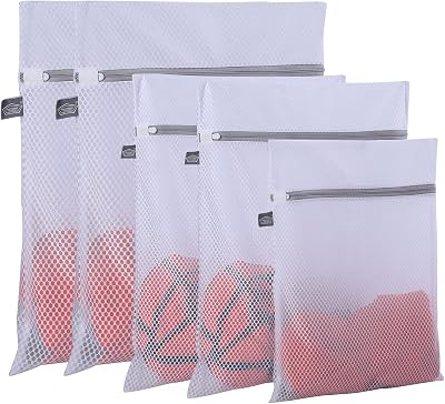 Kimmama Laundry Bags Mesh Wash Bag with Zipper for Delicates Bra Lingerie