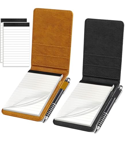 Notepad Holder Genuine Leather Cover Organizer For Rite In The