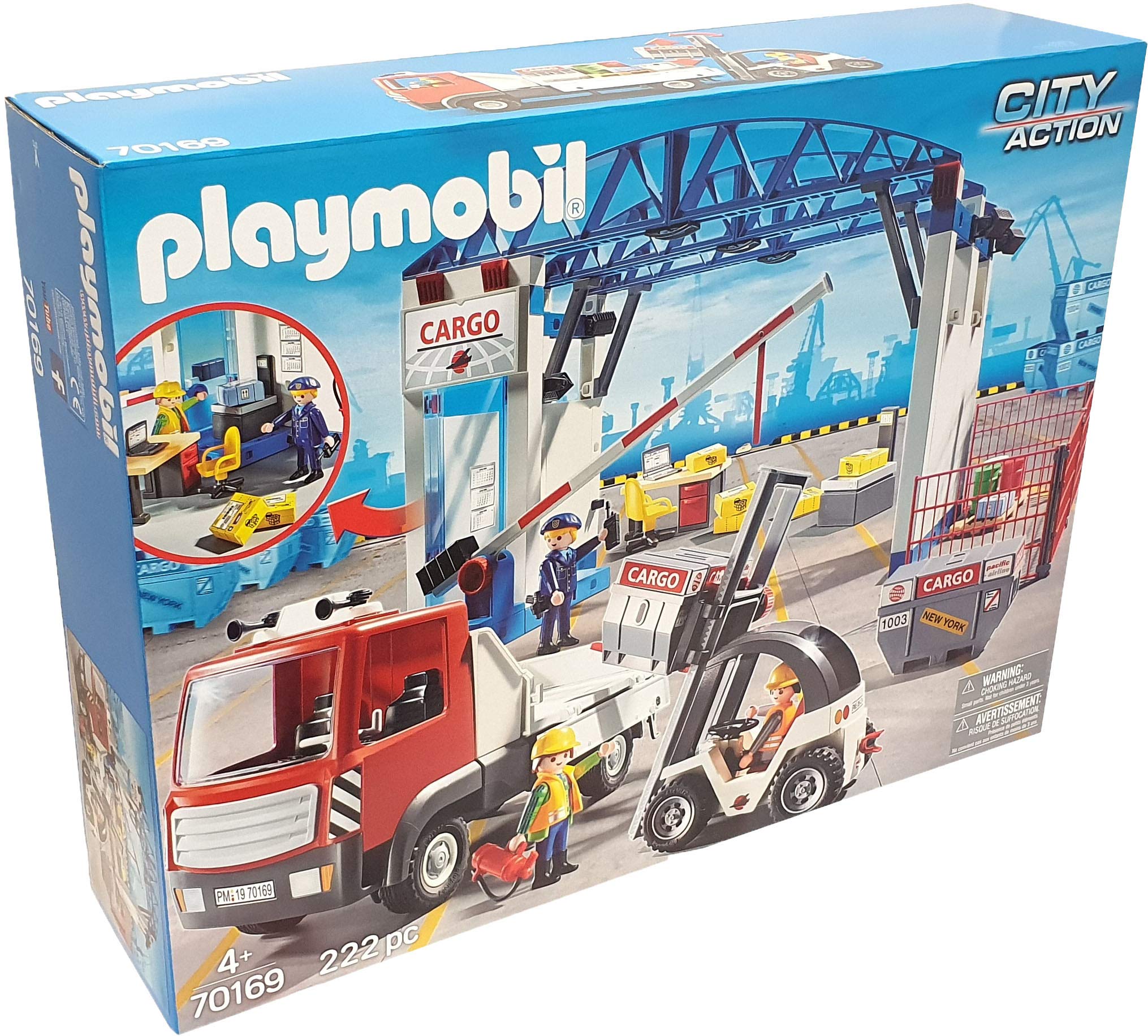 Playmobil 70169 - Cargo Megacity Kit with Fork Support and Container Trunk