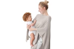 Pinuotu Nursing Cover for Breastfeeding – Privacy Breast Feeding Covers for Women – Soft Lyocell Fabric, Lightweight & Breathable – Multi-Use Scarf, Shawl, Baby Blanket – One Size – with Laundry Bag