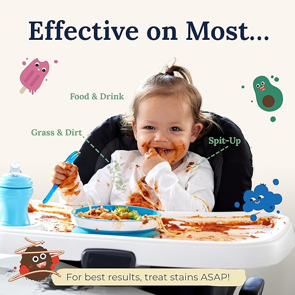 MISS MOUTH’S MESSY EATER STAIN TREATER WIPES – 25 PACK STAIN REMOVER – NEWBORN & BABY ESSENTIALS – NO DRY CLEANING FOOD, GREASE, COFFEE OFF LAUNDRY, UNDERWEAR, FABRIC