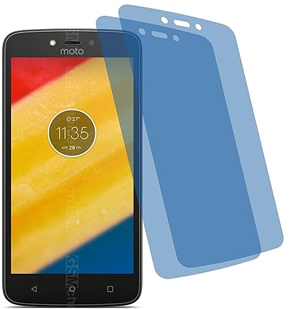 2x Crystal clear klar Schutzfolie für Motorola Moto C Plus Premium Displayschutzfolie Bildschirmschutzfolie Schutzhülle Displ