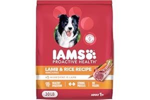 IAMS Proactive Health Minichunks Adult Dry Dog Food with Lamb & Rice, 30 lb. Bag