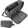 PAVILIA Toiletry Bag for Men, Travel Essentials Shaving Dopp Kit, Mens Travel Bag Toiletries Organizer Case for Grooming, PU Leather Water Resistant Cosmetic Bag Pouch (Dark Grey)